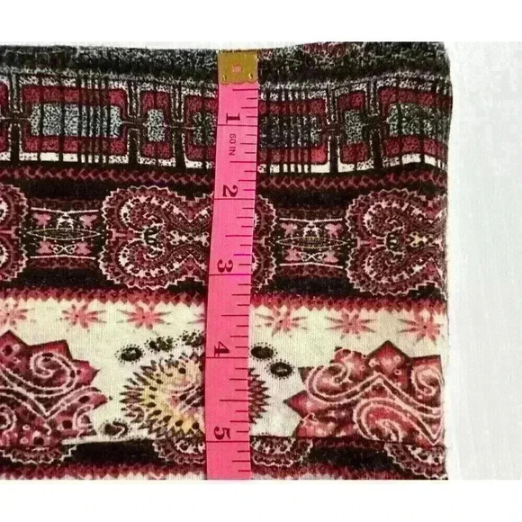 Shosho Womens L/XL Multicolor Boho Maxi Skirt High Waist Soft Stretchy Geometric - Picture 5 of 9